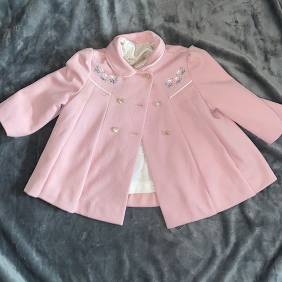Cute Togs Vintage Pea Coat Size 24 Months - Picture 2 of 7